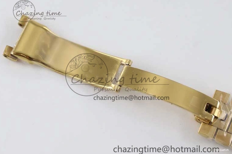 Dial YG Steel 40mm 1:1 Best TWF A2836 Crystal Date 904L YG Edition on Bracelet Day YG 0430